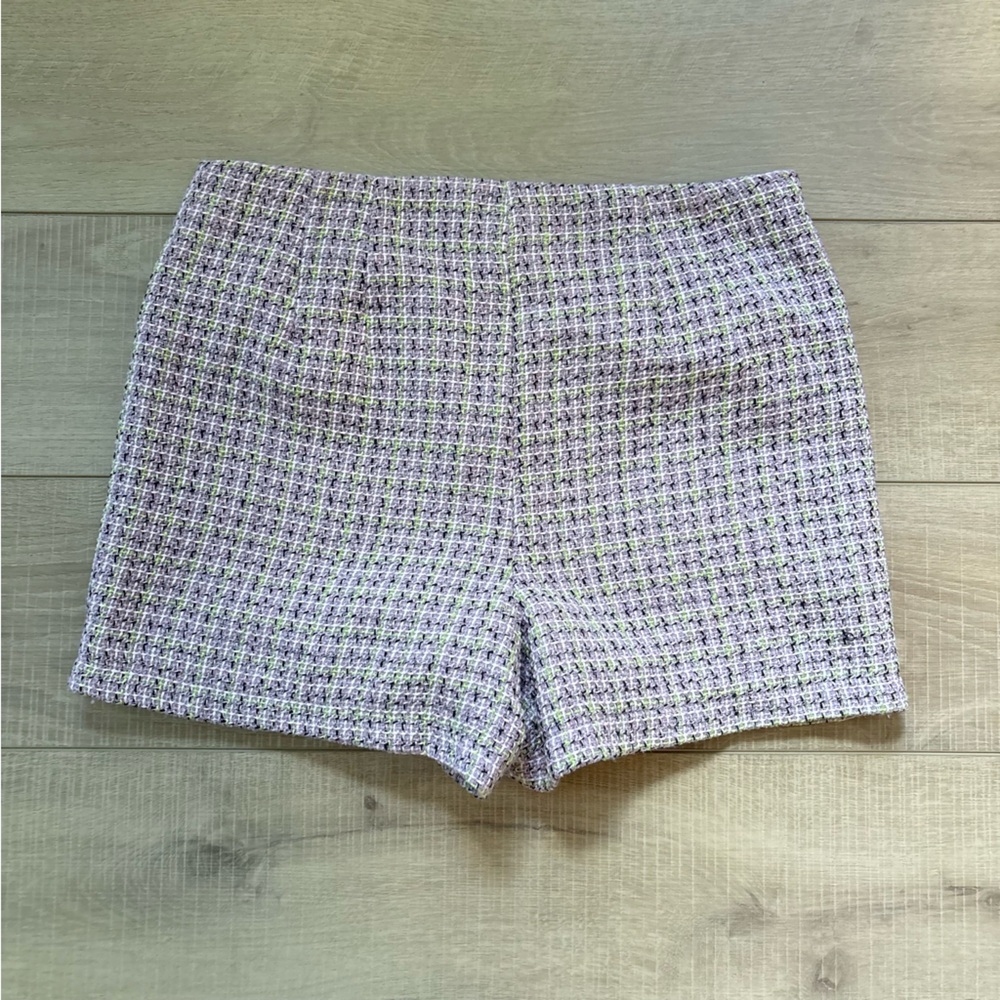 LOFT Lavender Tweed Women Shorts - Picture 7 of 8